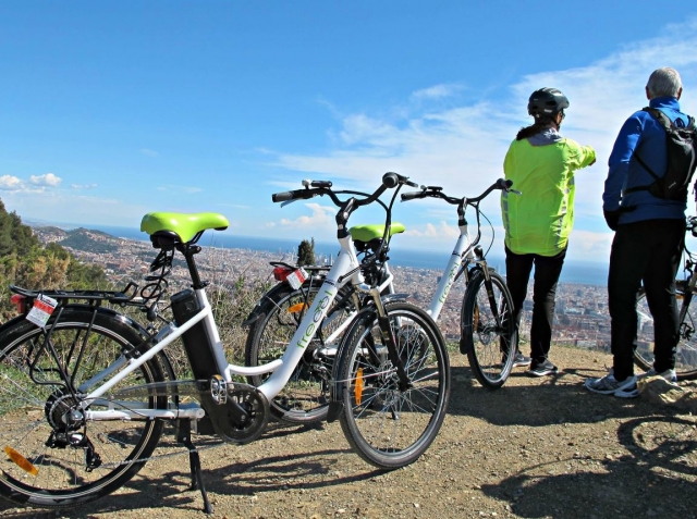 Contemplando Barcelona con las bicis